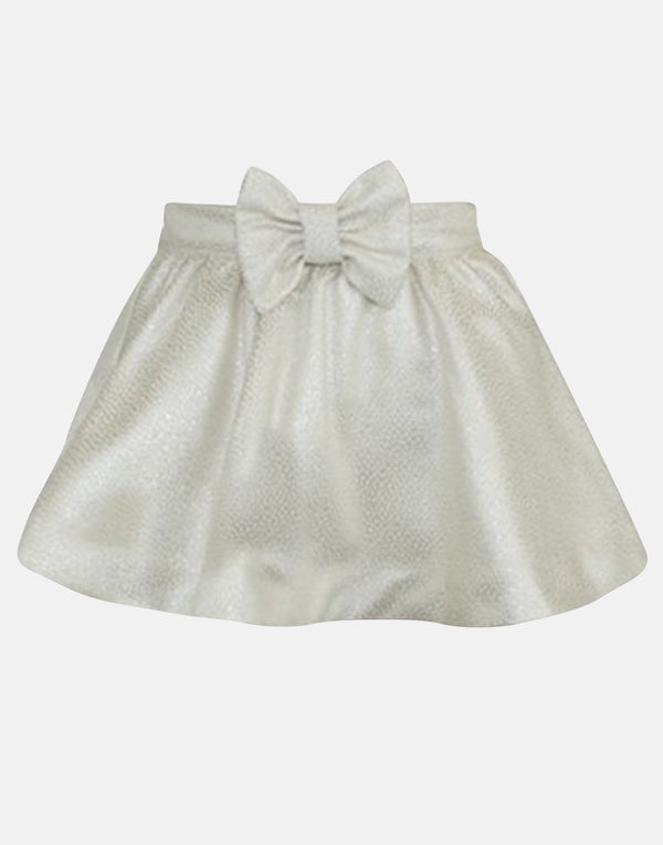 girls shimmer skirt bow silver petticoats lined vintage traditional princess casual cotton toddler