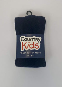 Country Kids - Luxury cotton tights - Navy