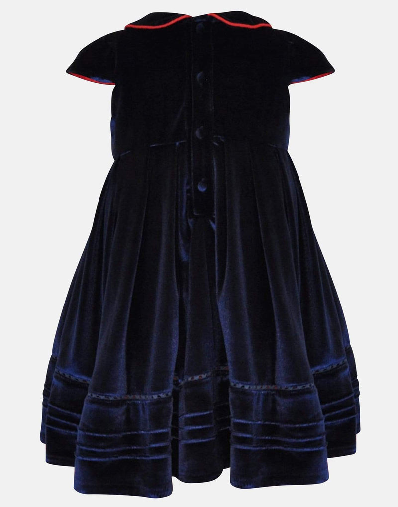 Alexandra - Navy velvet dress Little Lord & Lady Alexandra - Navy velvet dress Little Lord & Lady