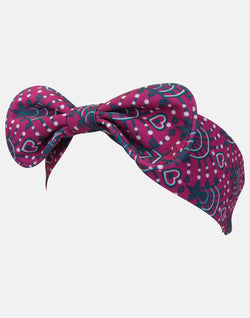 Millicent : Magenta print headband