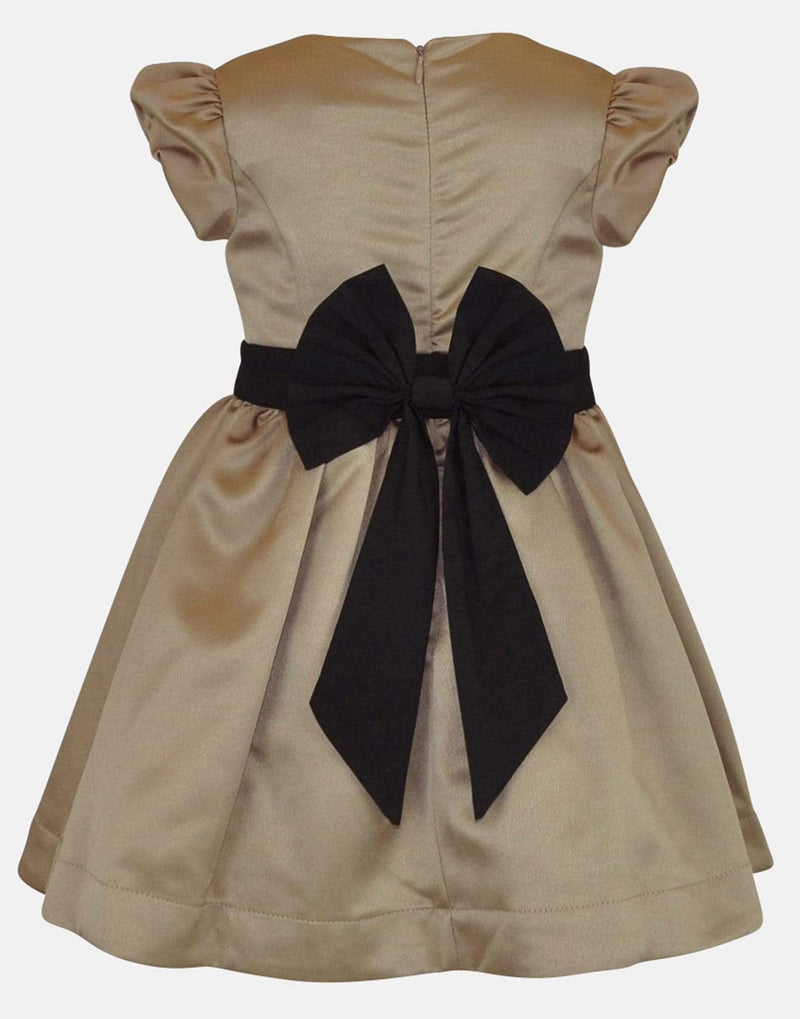 Diana - Gold satin dress – Little Lord & Lady