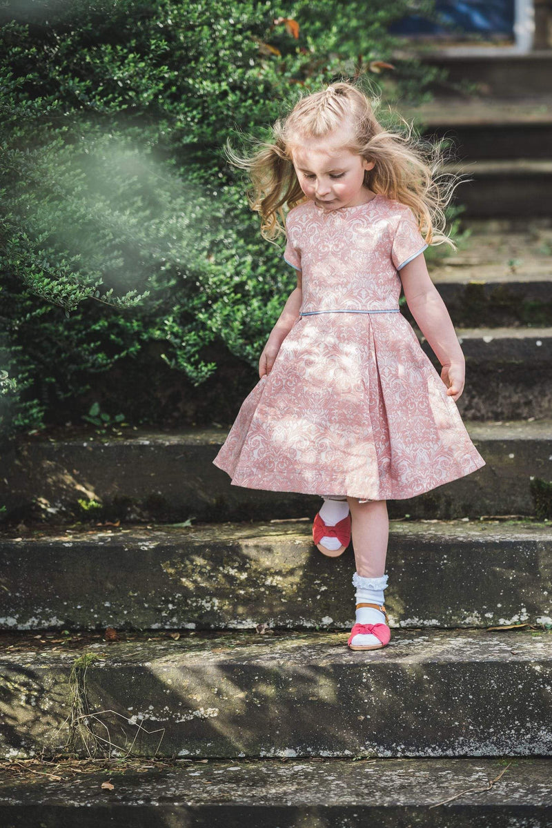 Florence: Blossom floral jacquard dress – Little Lord & Lady