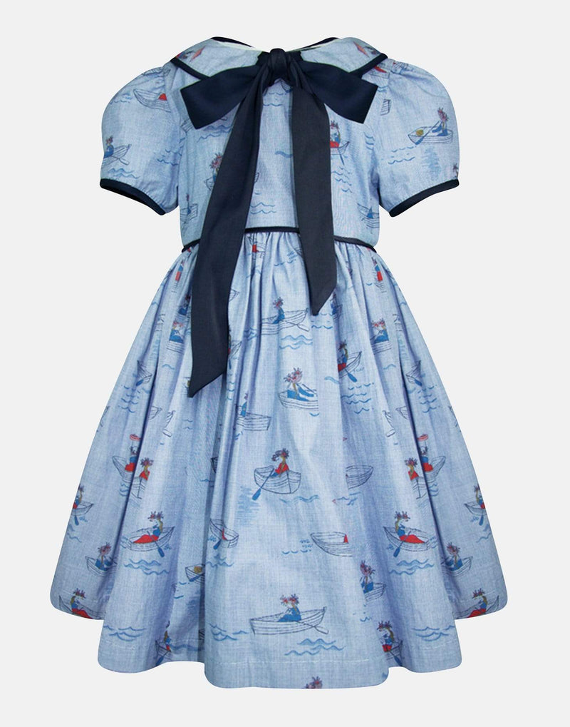 girls dress blue navy peter pan collar unique traditional princess party vintage lined peter pan collar petticoats 