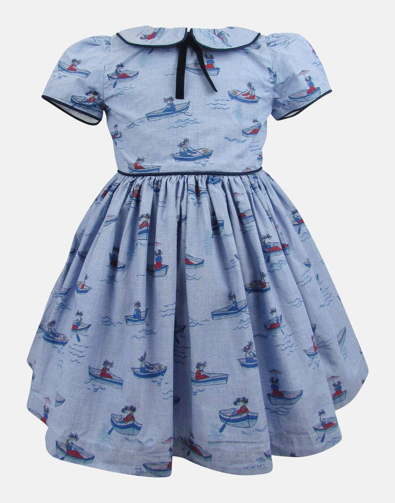 girls dress blue navy peter pan collar unique traditional princess party vintage lined peter pan collar petticoats