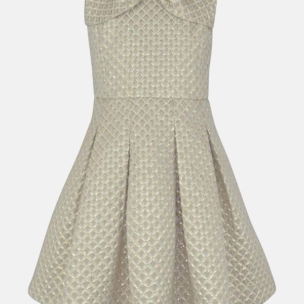 Katie : Cream & gold jacquard dress – Little Lord & Lady