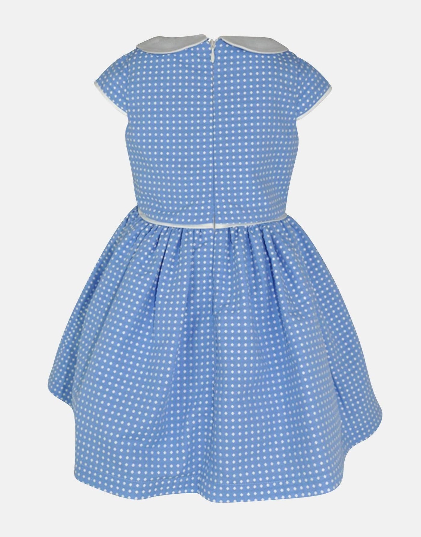 Light blue spotty dress best sale