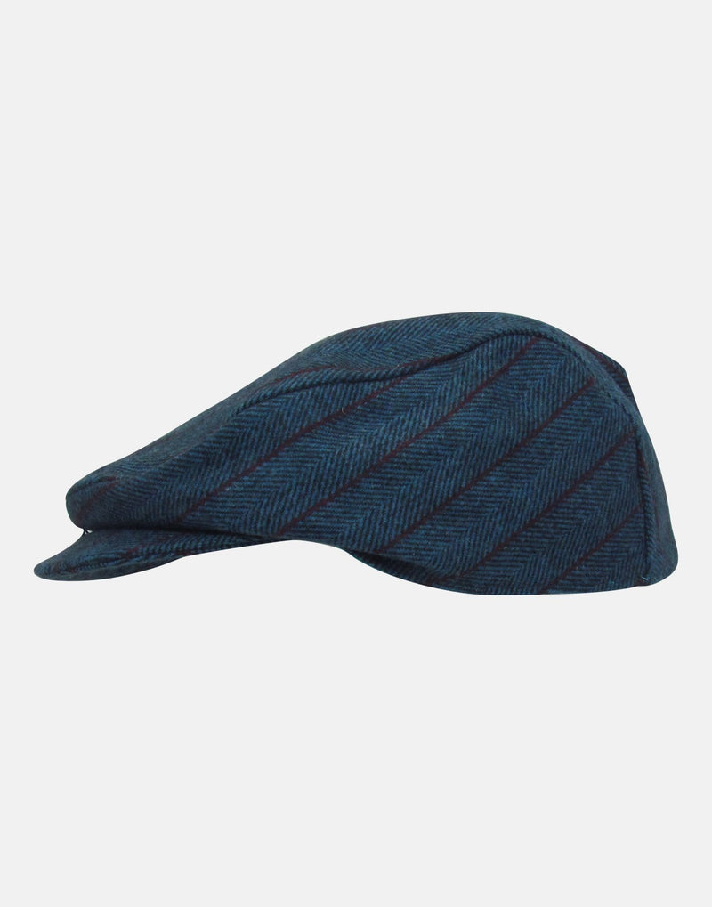Digby: Teal tweed cap