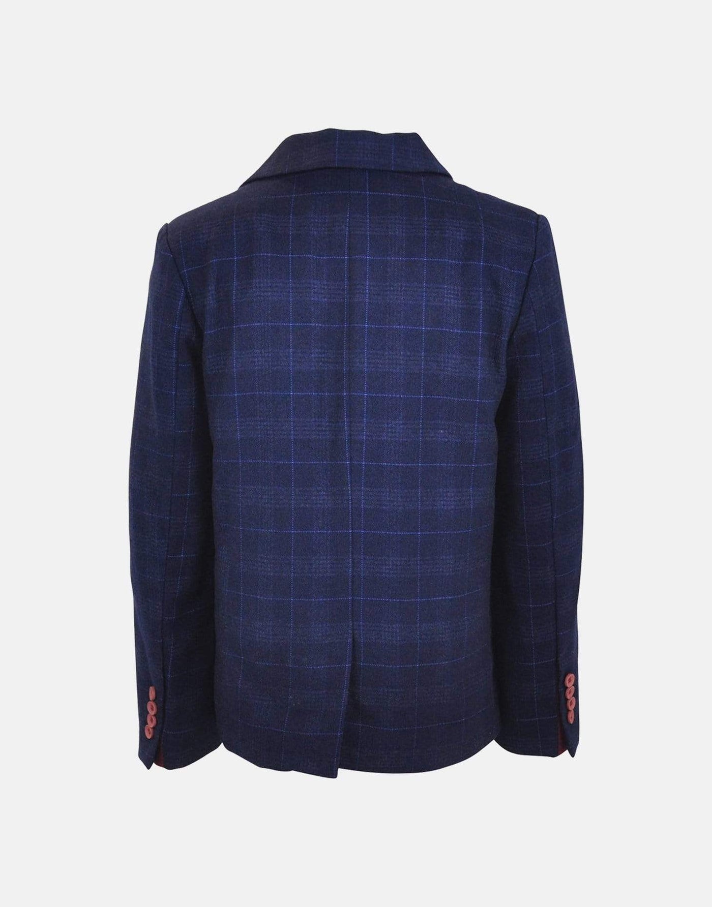 George Blue checked blazer Little Lord Lady