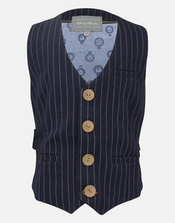 boys waistcoat blue navy striped clock pocketwatch pocket watch suit three piece pocket smart vintage unique dapper