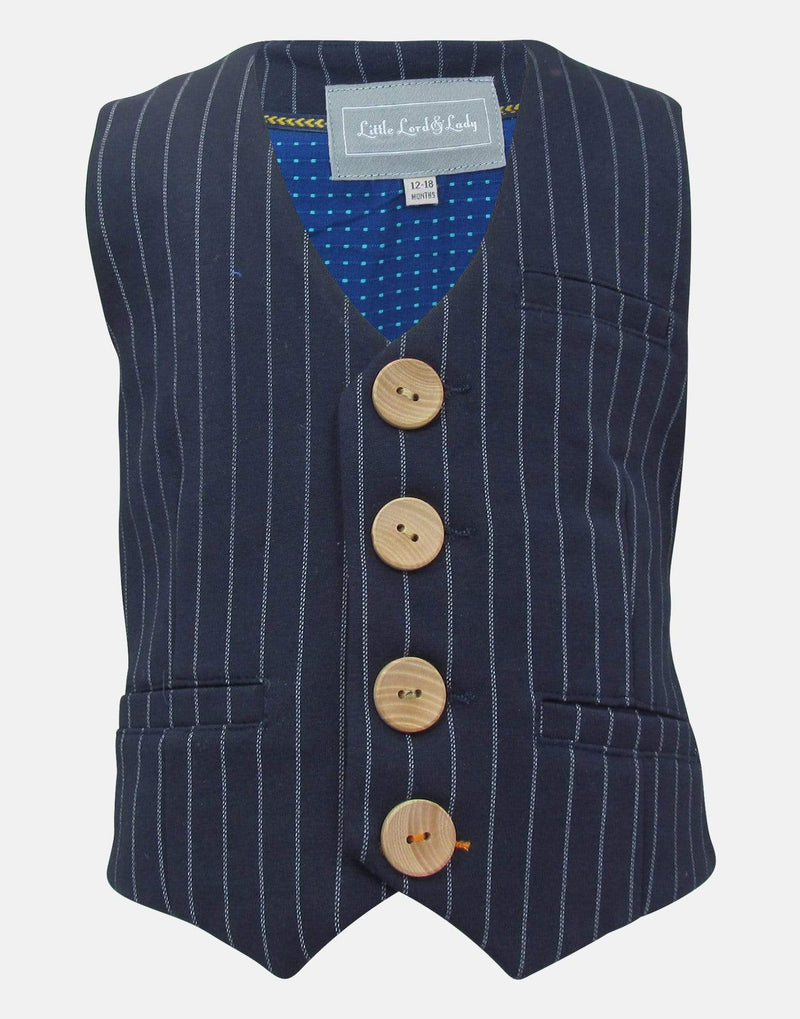 boys waistcoat blue navy striped spotted spotty spot suit three piece pocket smart vintage unique dapper toddler