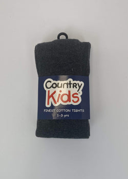 Country Kids - Luxury cotton tights - Charcoal