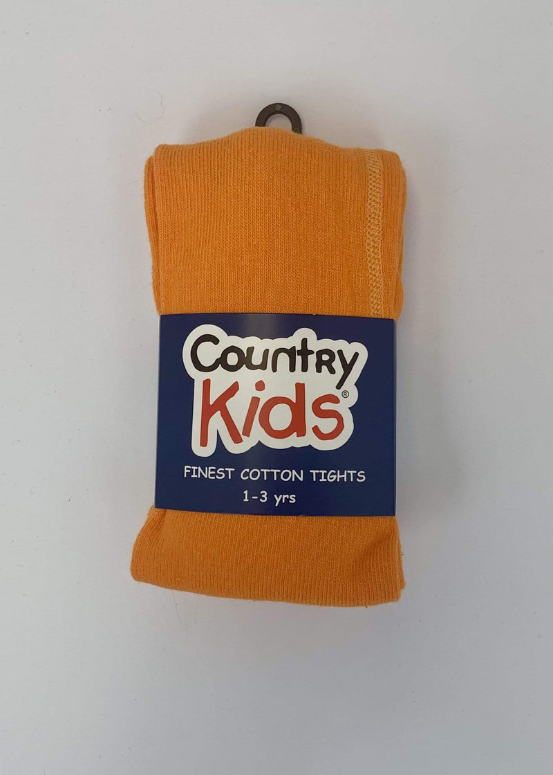 Country Kids - Luxury cotton tights - Orange