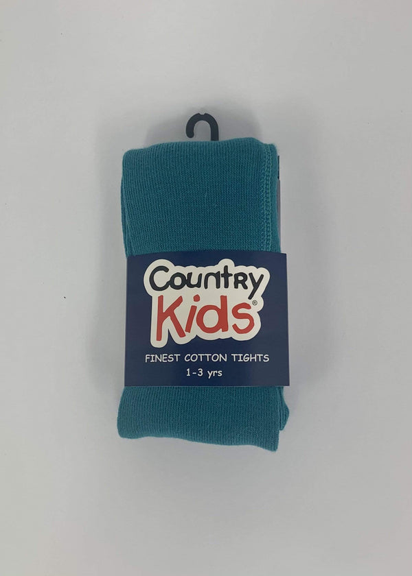 Country Kids - Luxury cotton tights - Teal