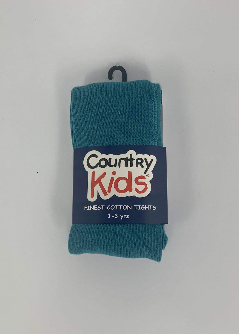 Country Kids - Luxury cotton tights - Teal
